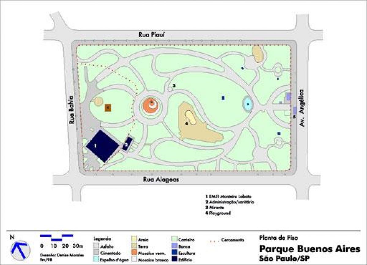 Bản đồ của Buenos Aires São Paulo park