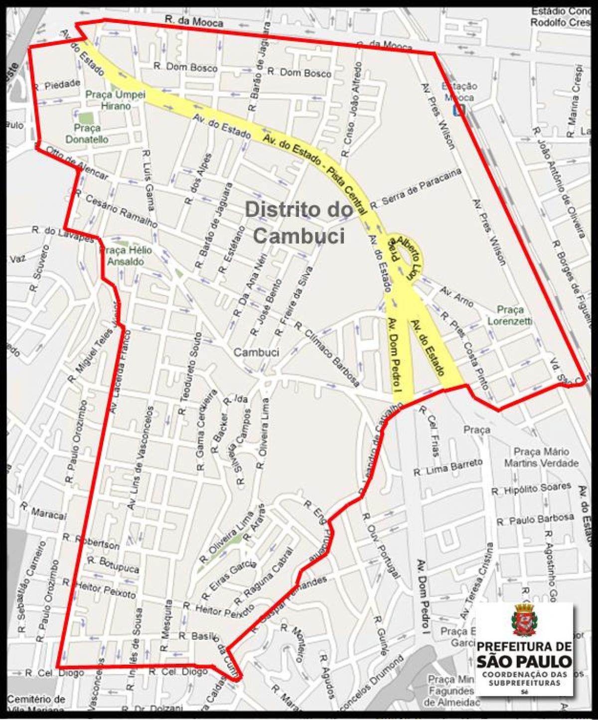 Bản đồ của Cambuci São Paulo