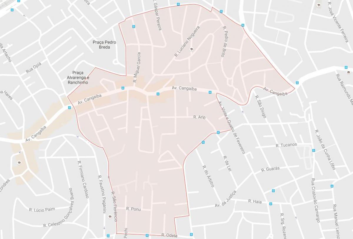 Bản đồ của Cangaíba São Paulo
