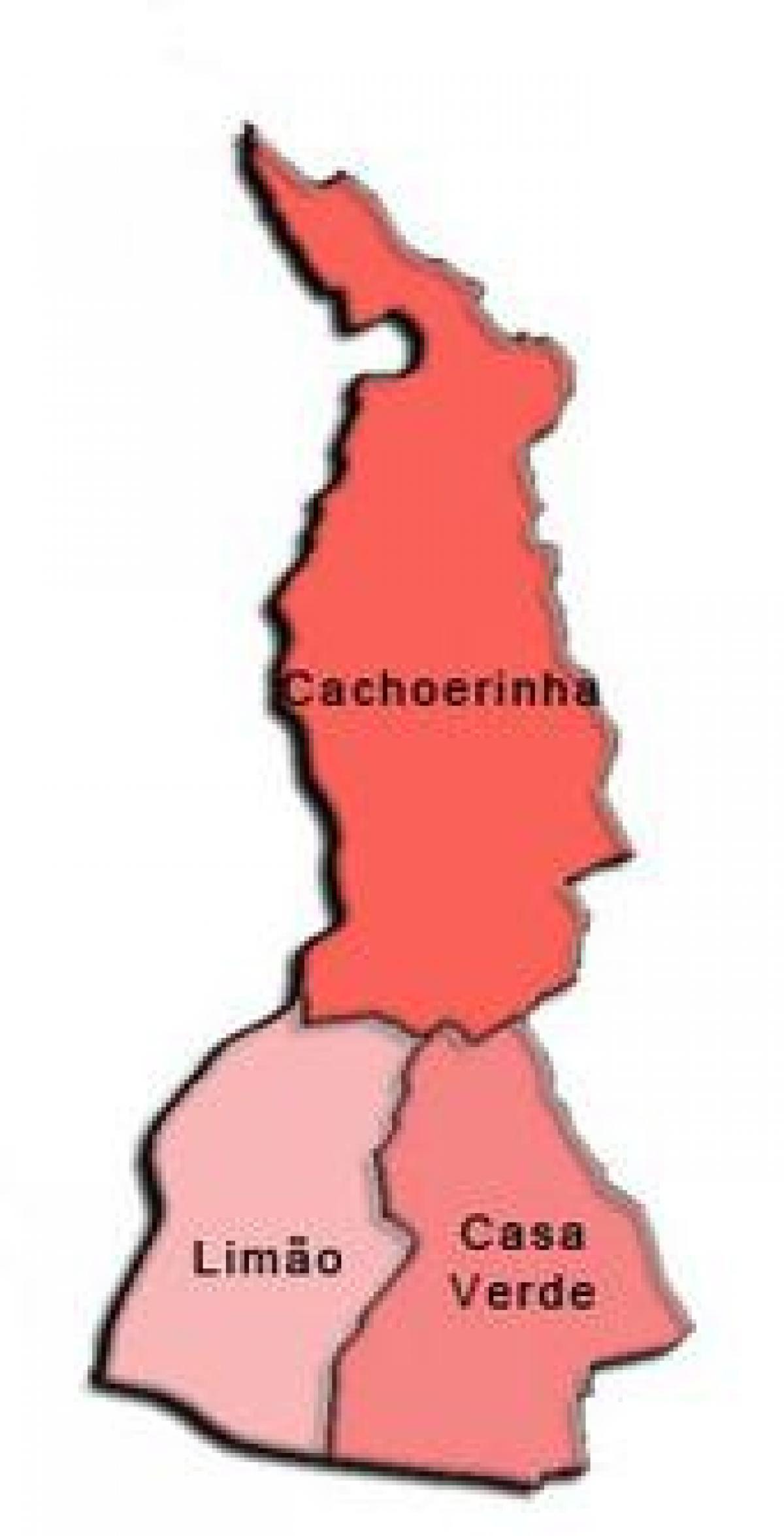 Bản đồ của Casa Verde phụ tỉnh