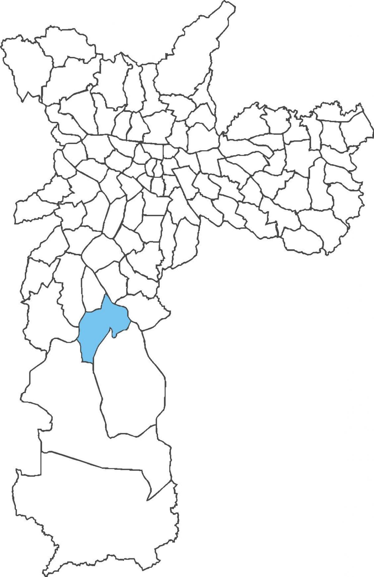 Bản đồ của Cidade Dutra quận