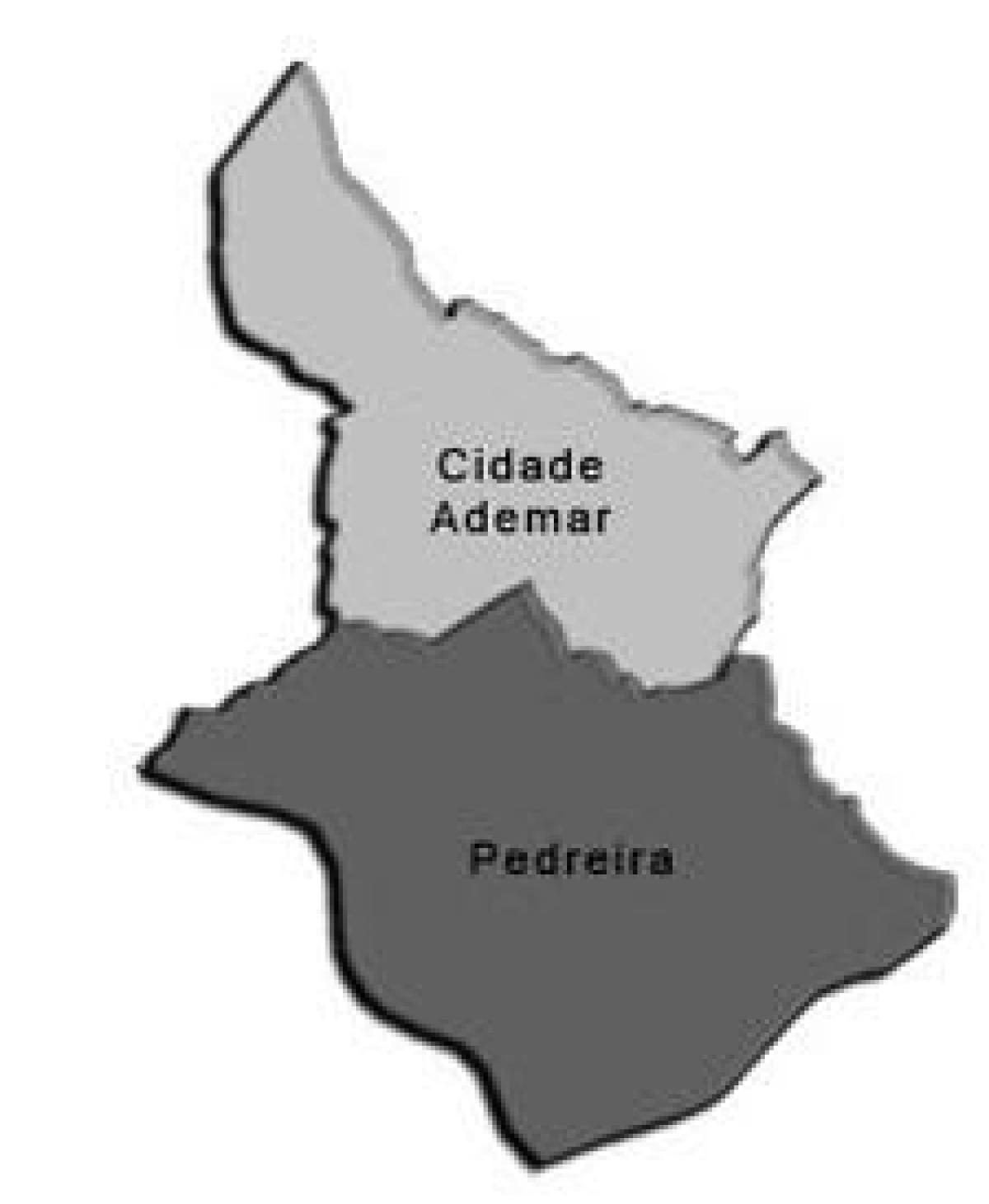 Bản đồ của Cidade Lucas phụ tỉnh