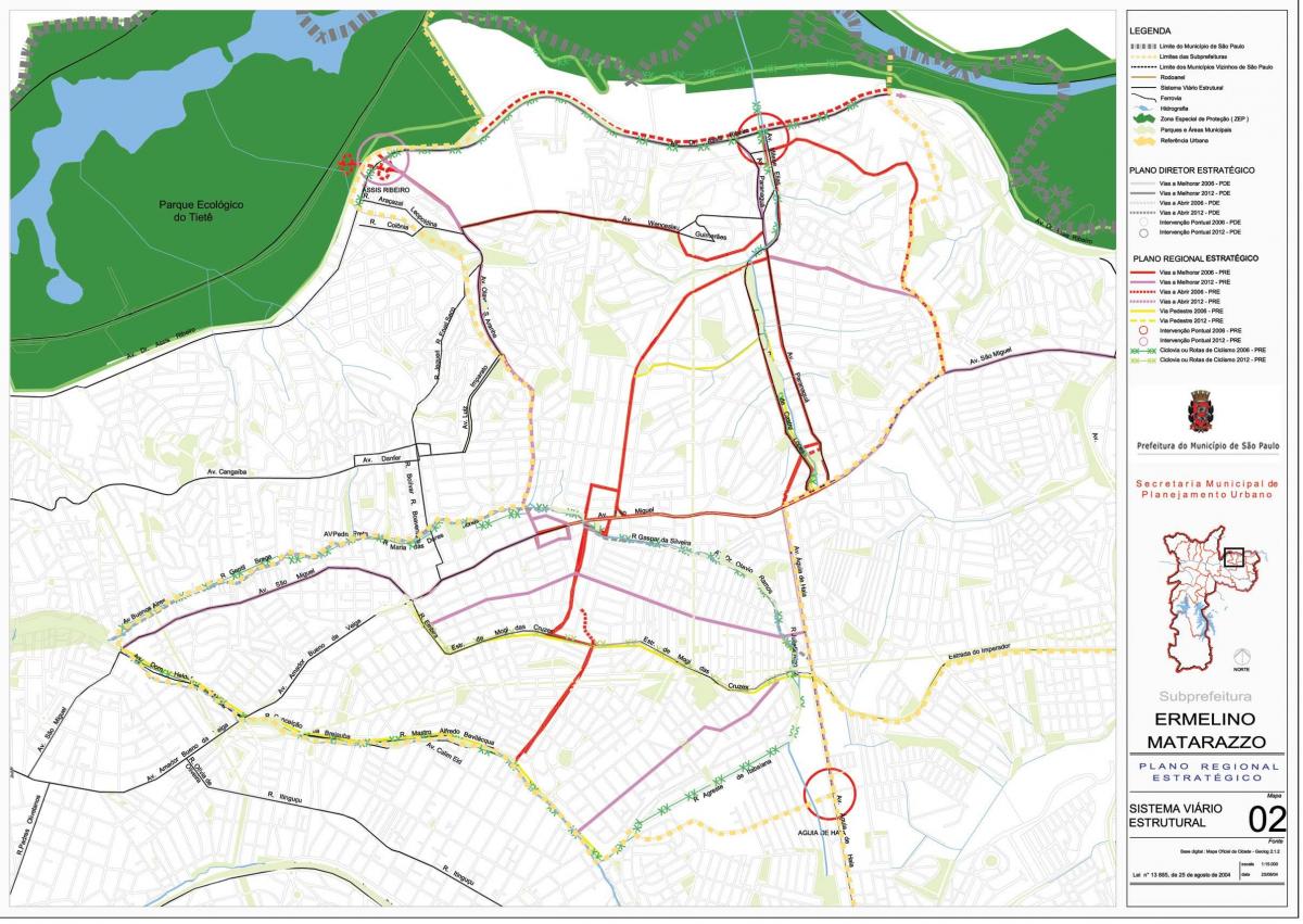 Bản đồ của Ermelino mát-xa dầu São Paulo - Đường