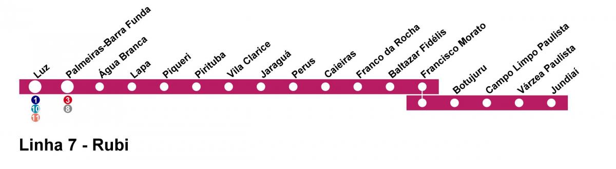 Bản đồ của GIẤY São Paulo - Đường 7 - Ruby
