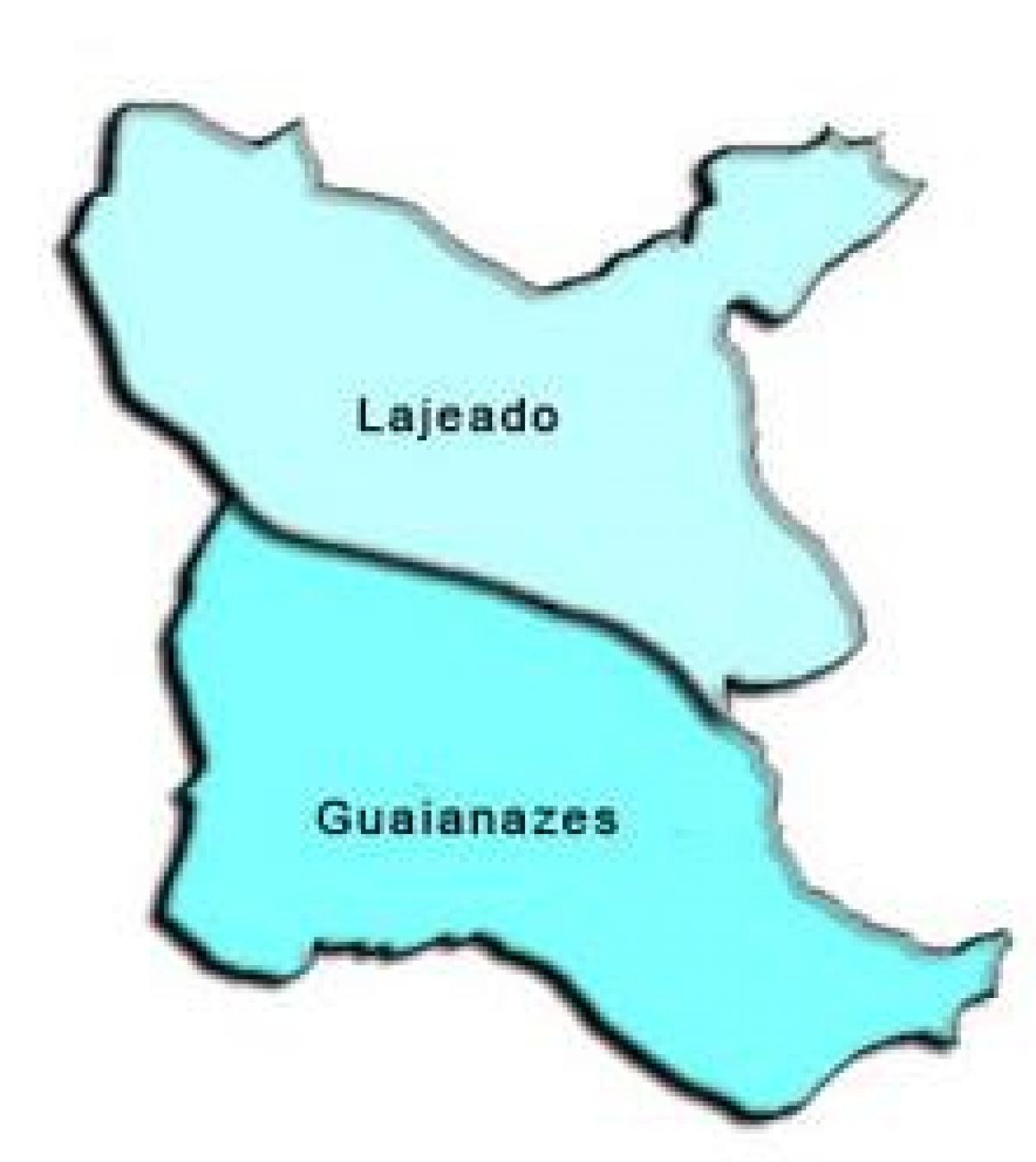 Bản đồ của Guaianases phụ tỉnh