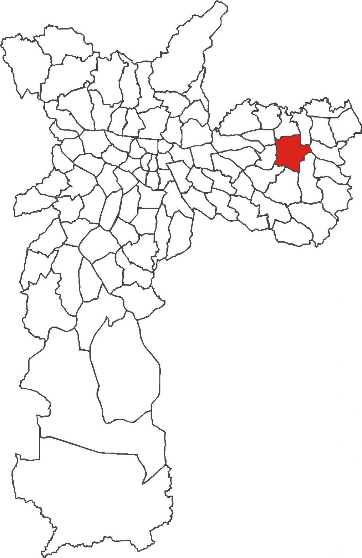 Bản đồ của Itaquera quận