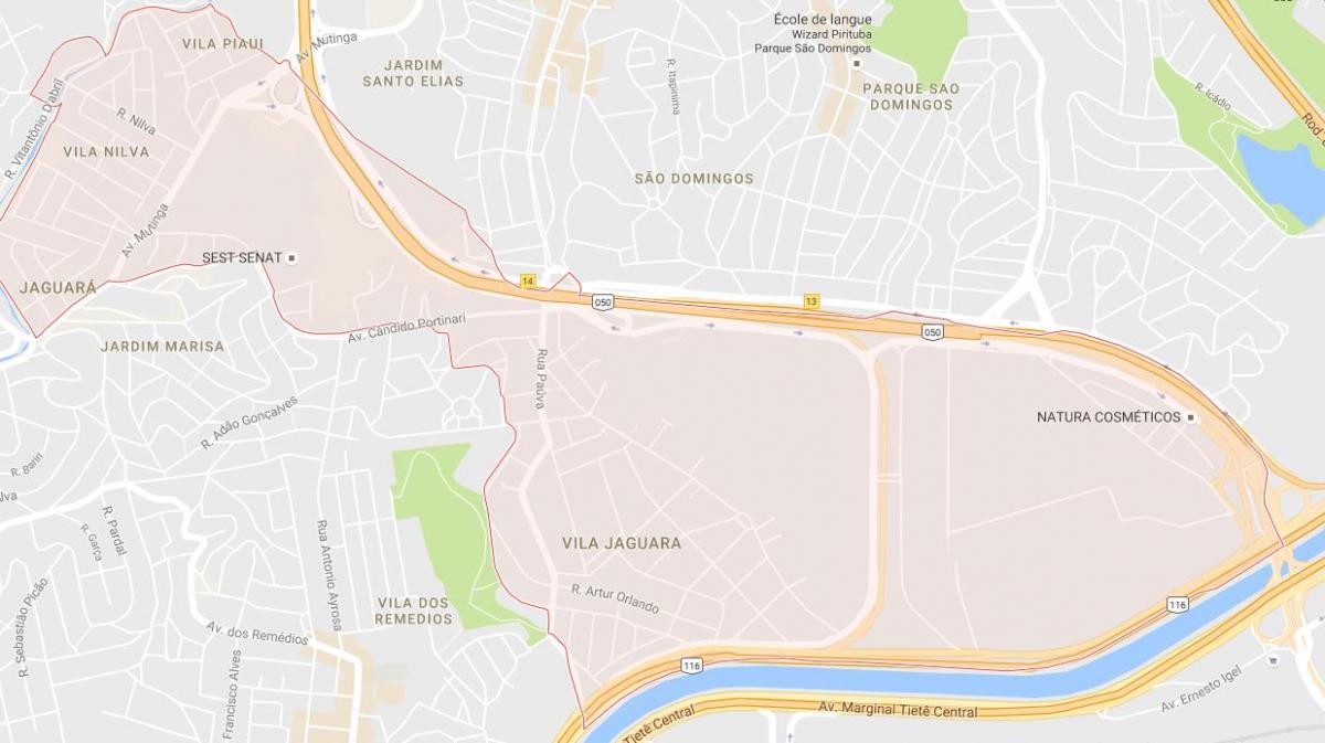 Bản đồ của Jaguara São Paulo