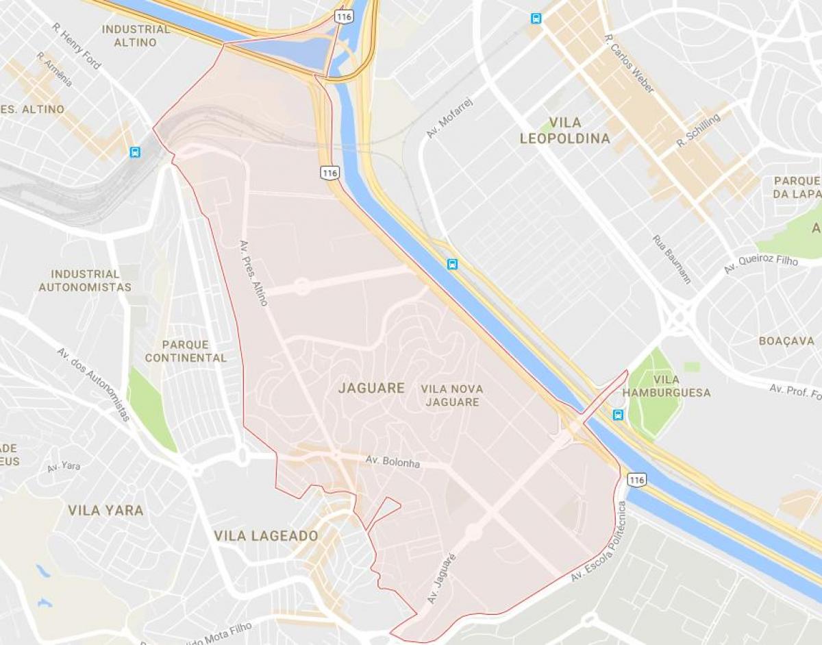 Bản đồ của Jaguaré São Paulo