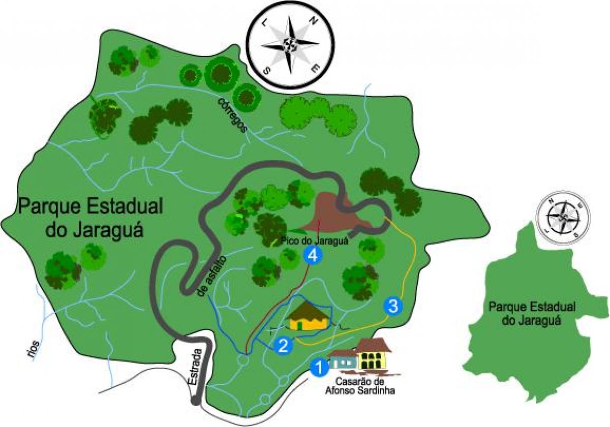 Bản đồ của Jaraguá Park