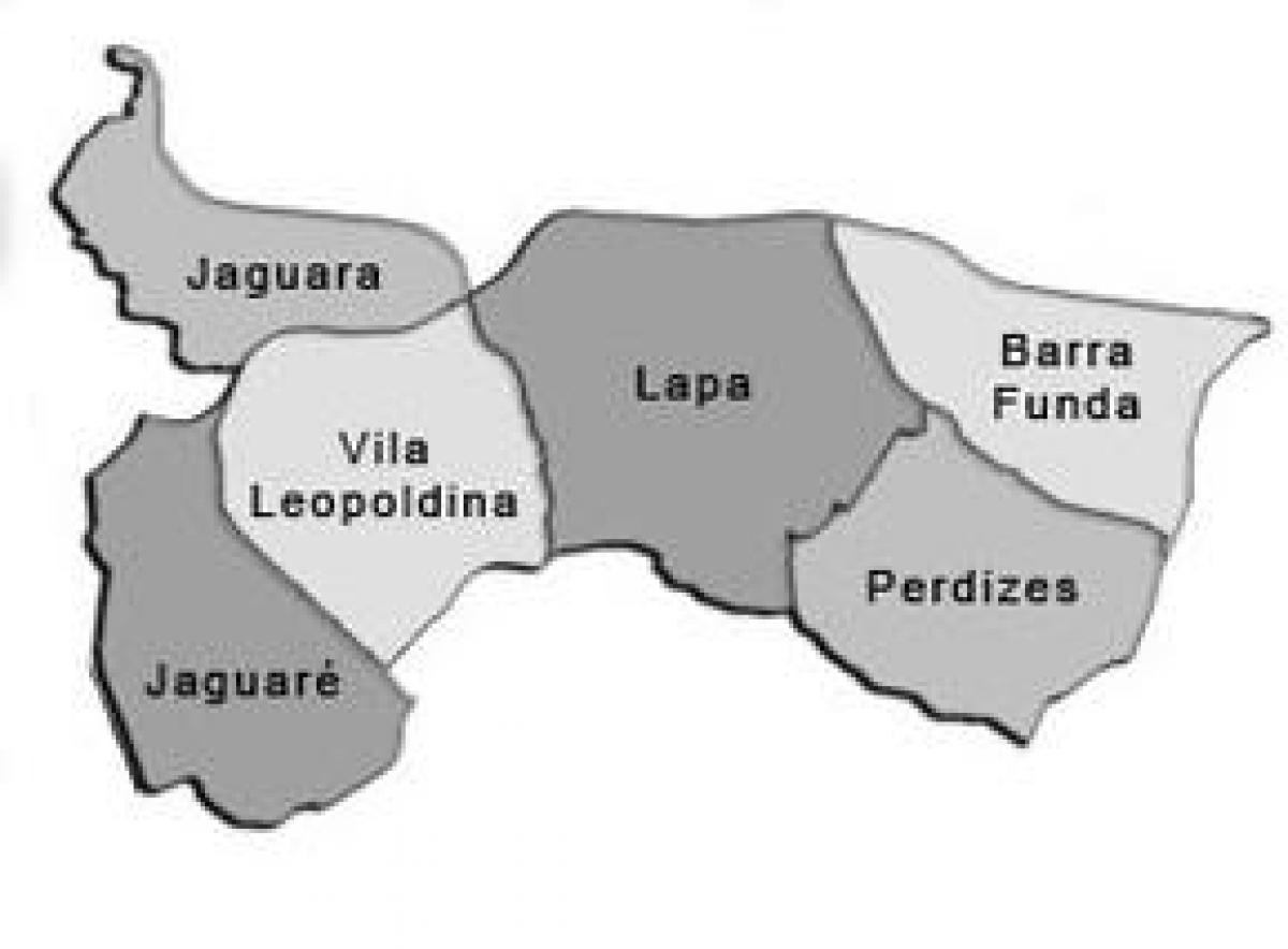 Bản đồ của Lapa phụ tỉnh