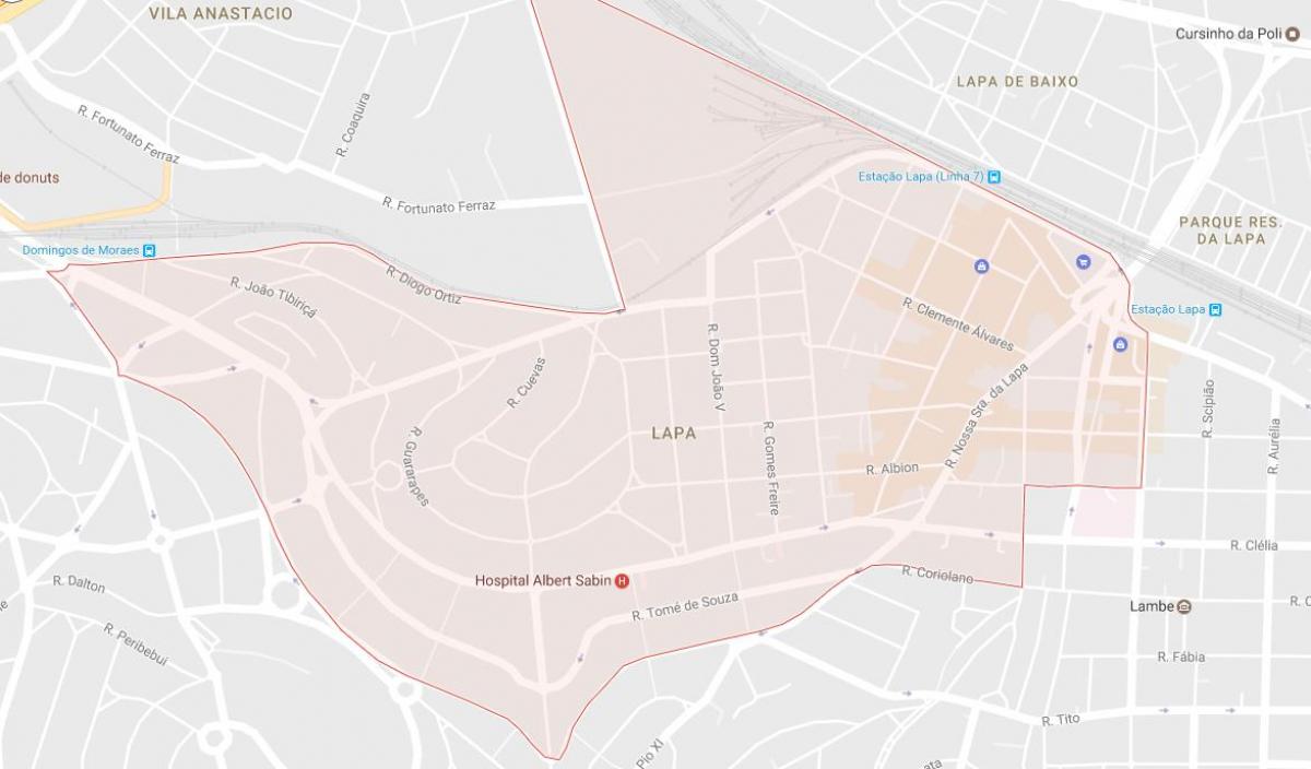 Bản đồ của Lapa São Paulo