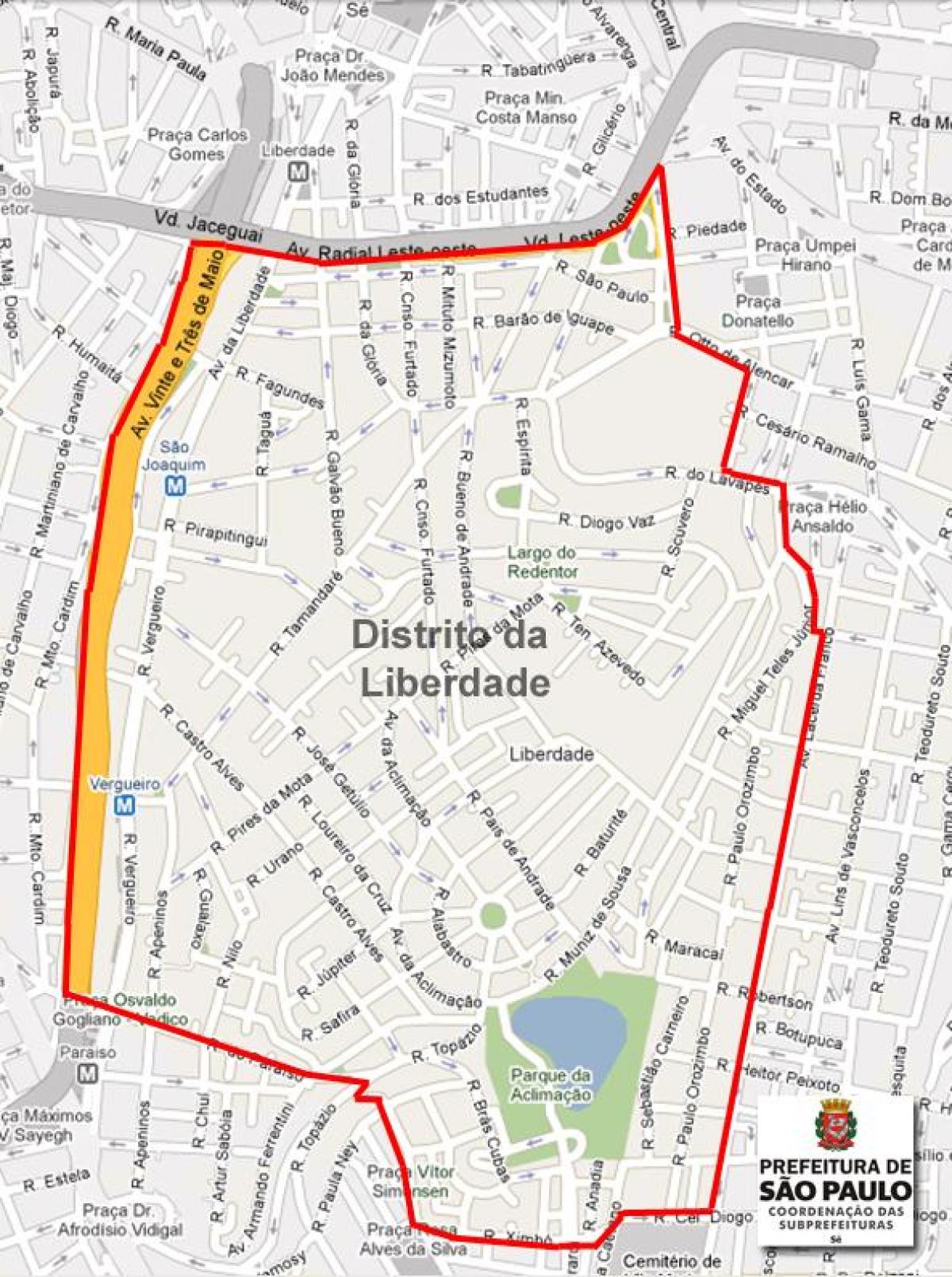 Bản đồ của Liberdade São Paulo