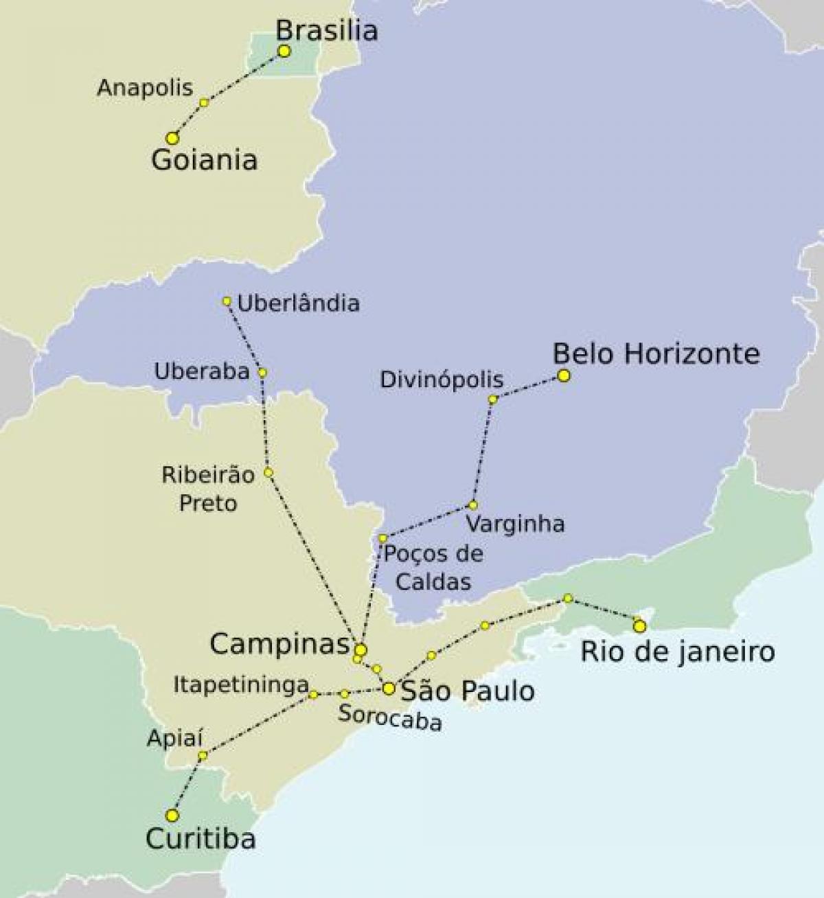 Bản đồ của São Paulo ĐỌC