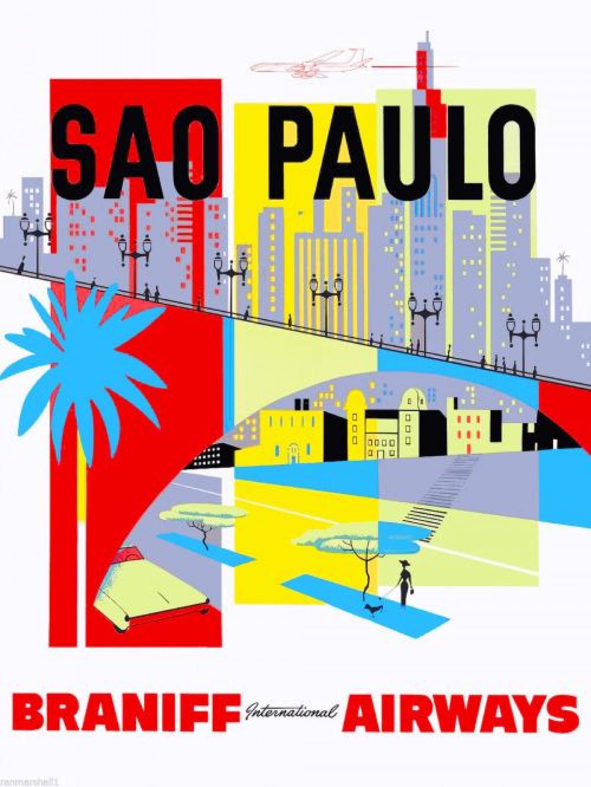Bản đồ của São Paulo nền