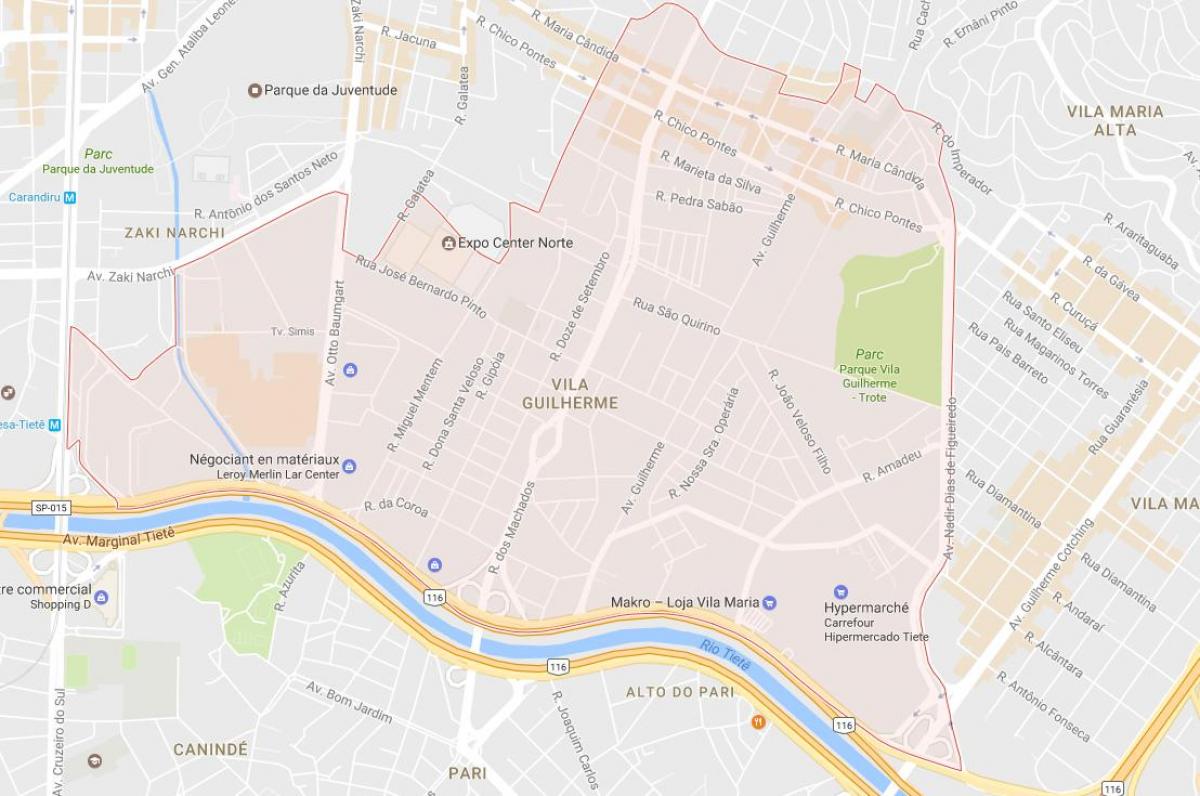 Bản đồ của Vila Guilherme São Paulo
