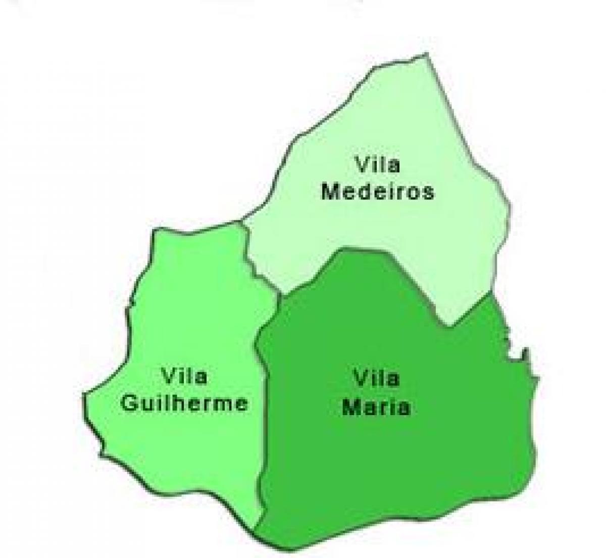 Bản đồ của Vila Maria phụ tỉnh