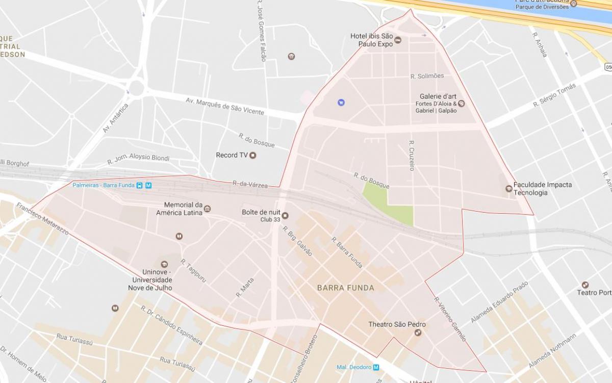 Bản đồ của Khu São Paulo ... 