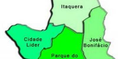 Bản đồ của Itaquera phụ tỉnh