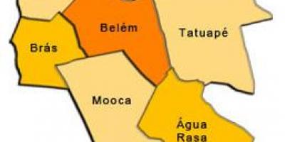 Bản đồ của Mooca phụ tỉnh