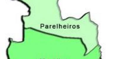 Bản đồ của Parelheiros, sub-tỉnh