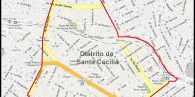 Bản đồ của Santa Cecilia São Paulo