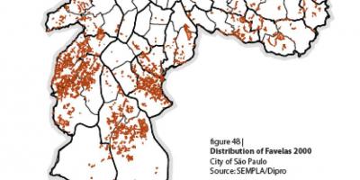 Bản đồ của São Paulo khu ổ chuột