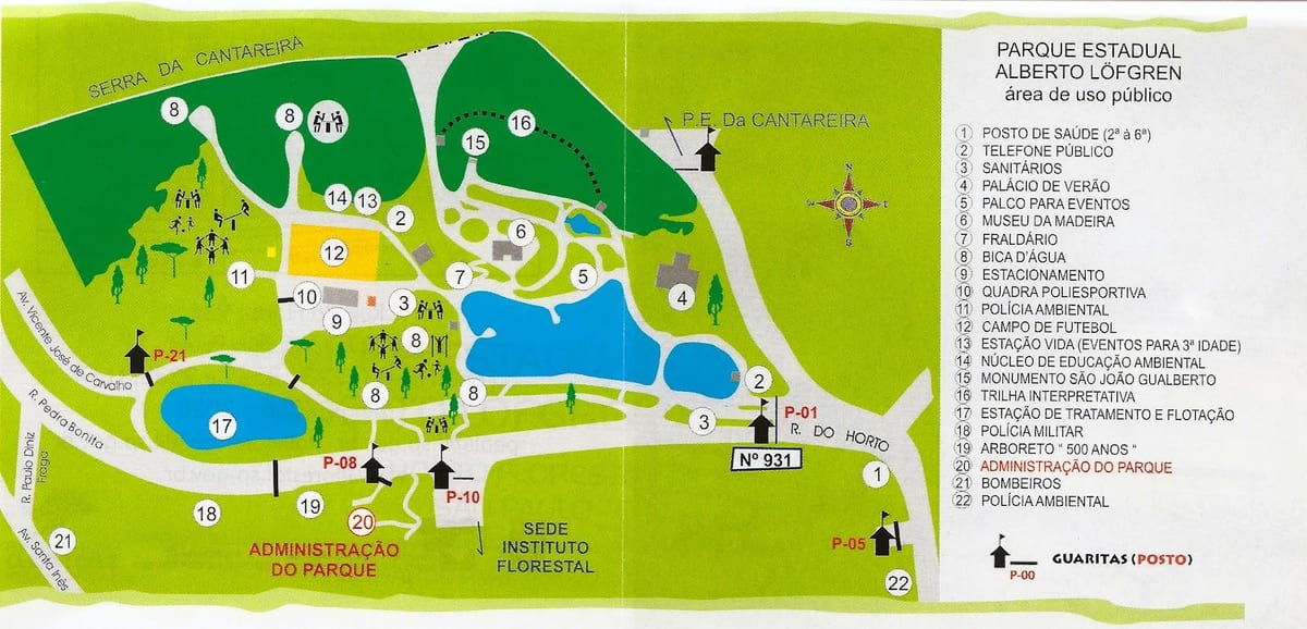 Bản đồ của Alberto Löfgren park