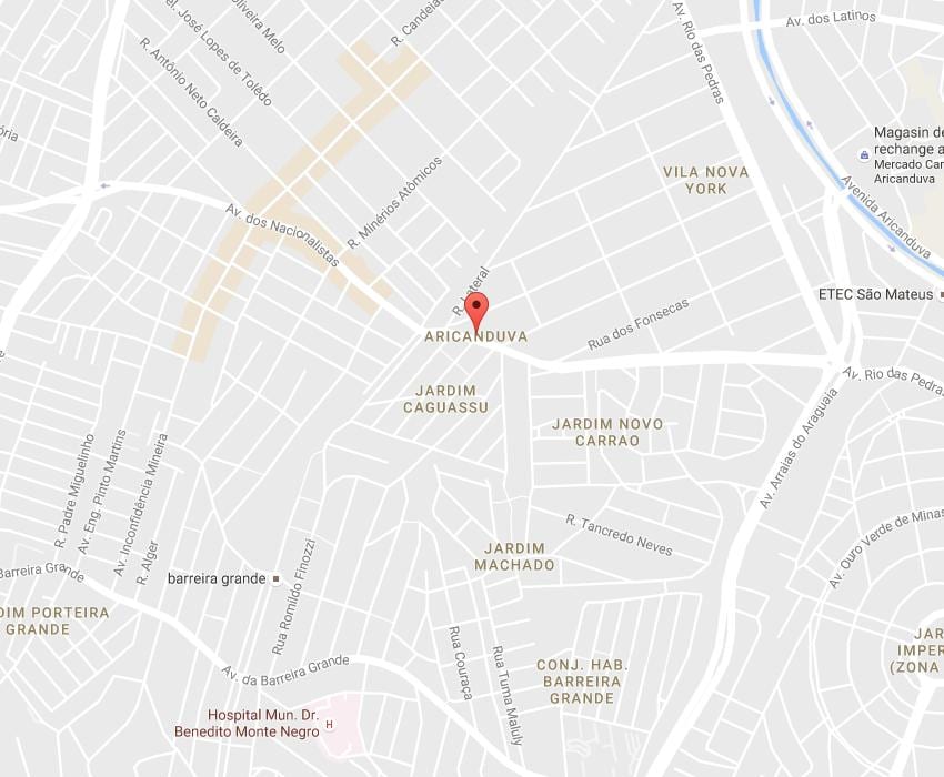 Bản đồ của Aricanduva São Paulo