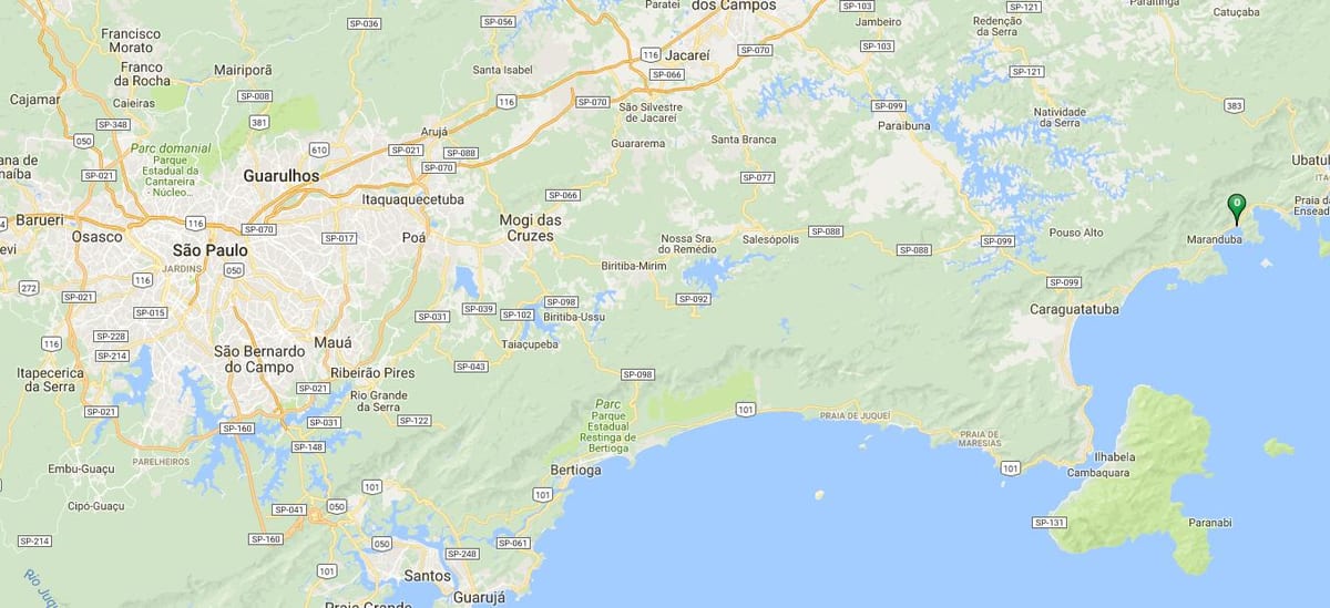 Bản đồ của bãi biển bữa sáng