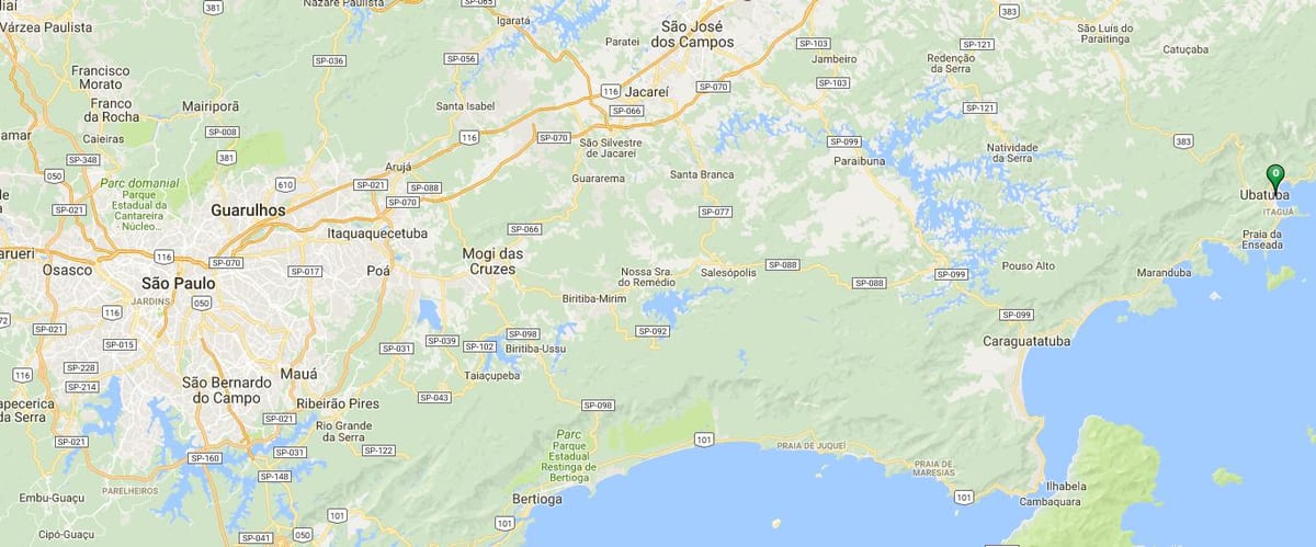Bản đồ của bãi biển Cruise