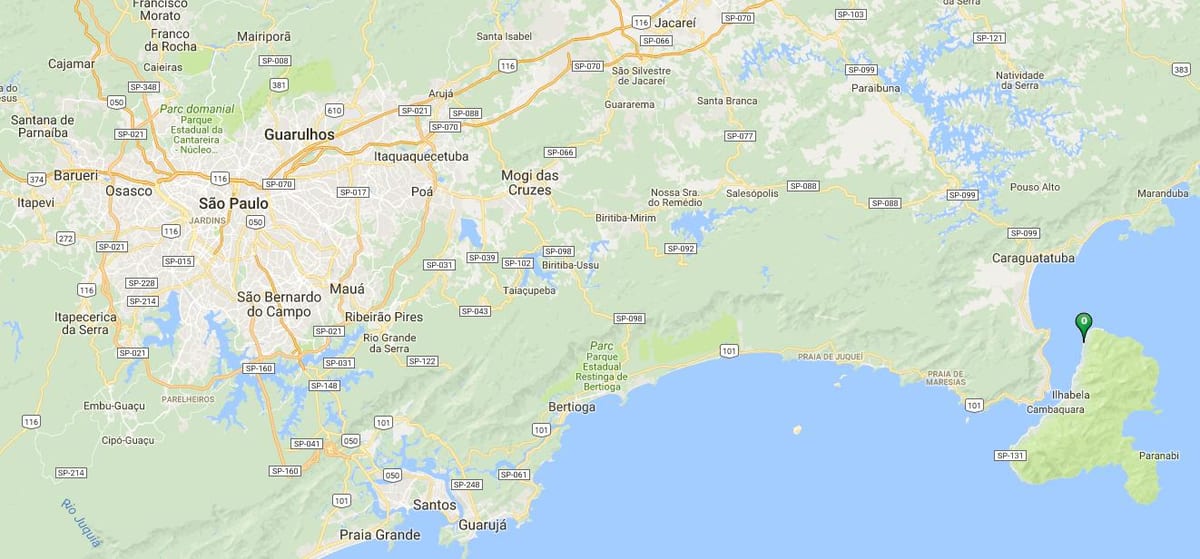 Bản đồ của bãi biển Get Azeda