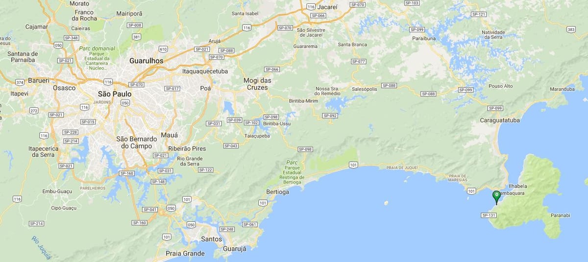 Bản đồ của bãi biển Kyo