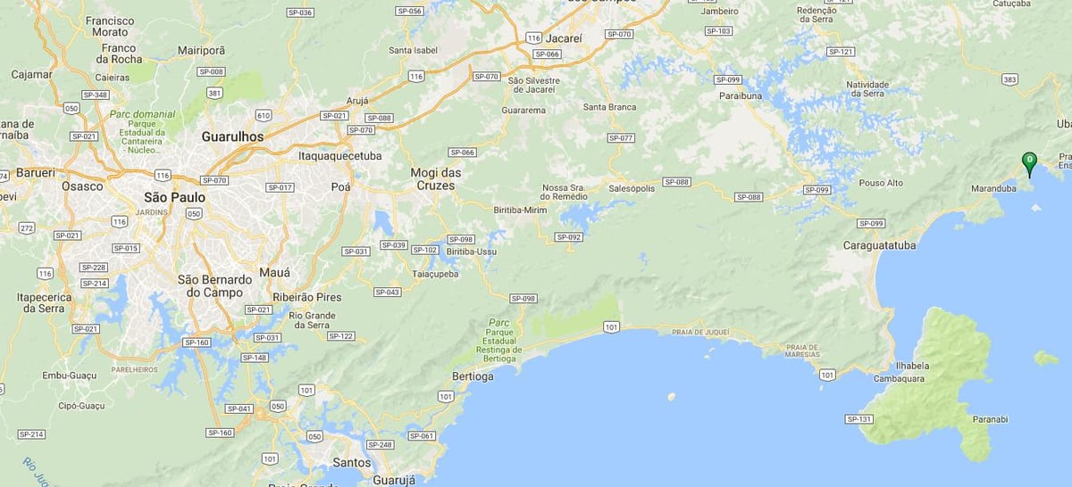Bản đồ của bãi biển Riviera