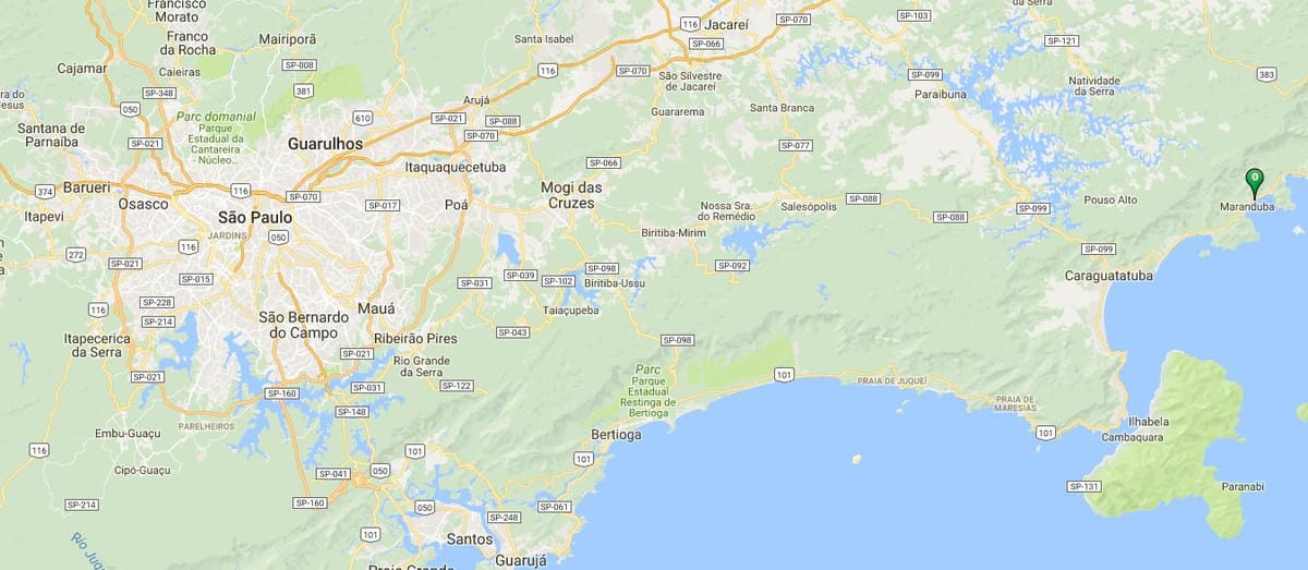 Bản đồ của bãi biển Sapê