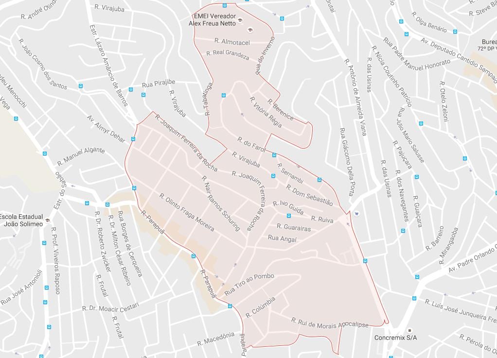 Bản đồ của Brasilândia São Paulo