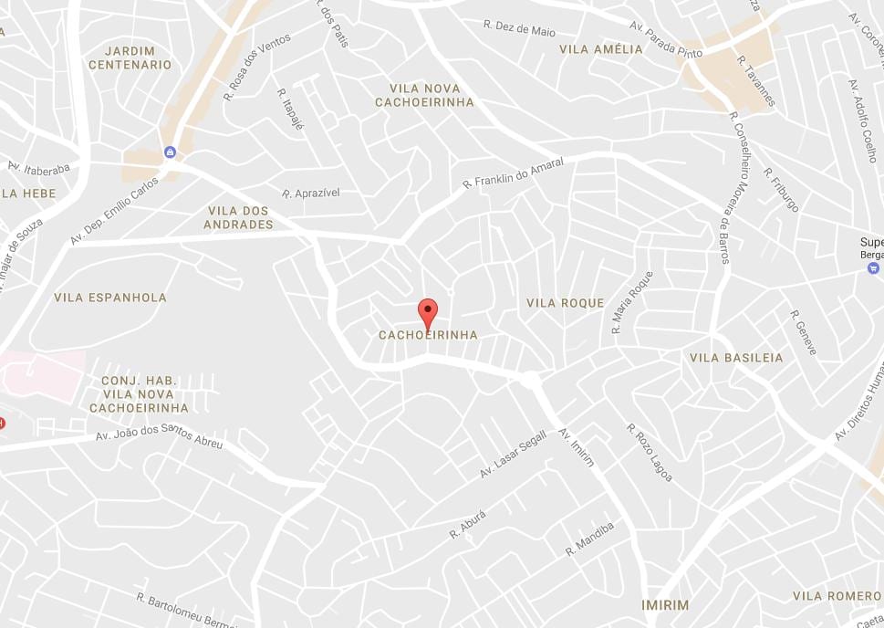 Bản đồ của Cachoeirinha São Paulo