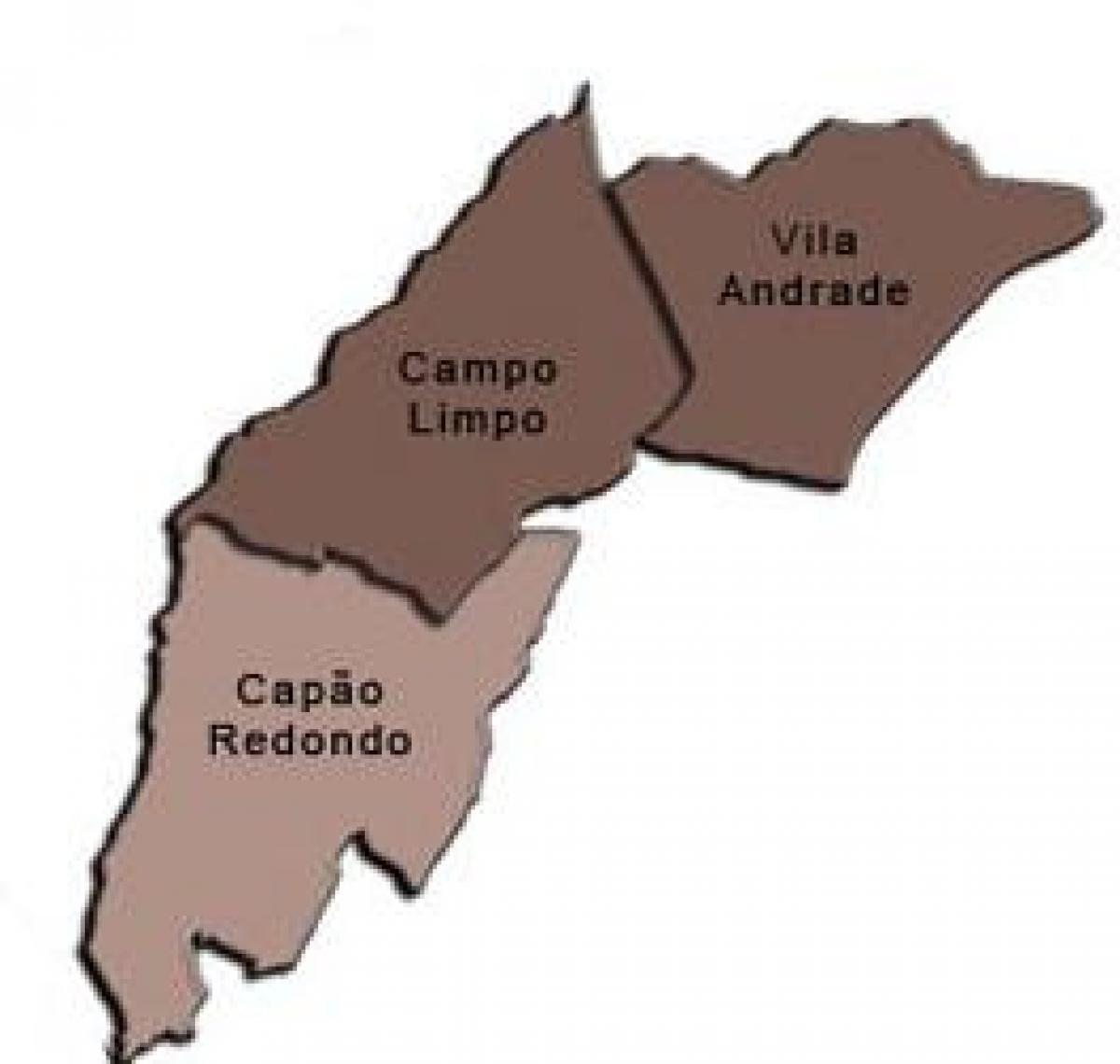Bản đồ của Campo Limpo phụ tỉnh
