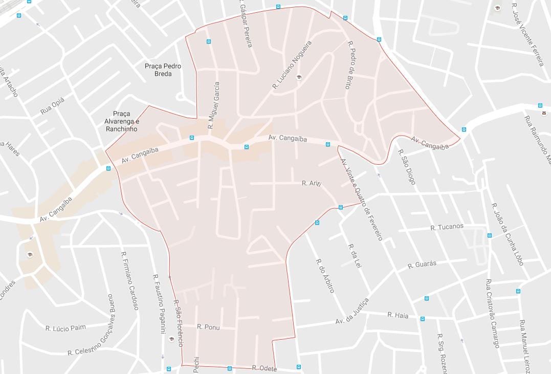 Bản đồ của Cangaíba São Paulo