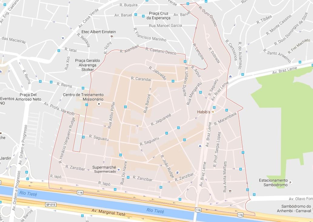 Bản đồ của Casa Verde São Paulo