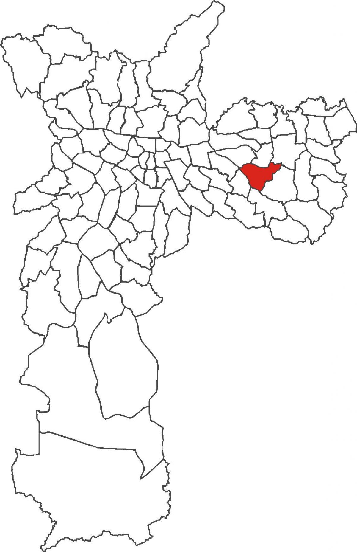 Bản đồ của Cidade Líder quận