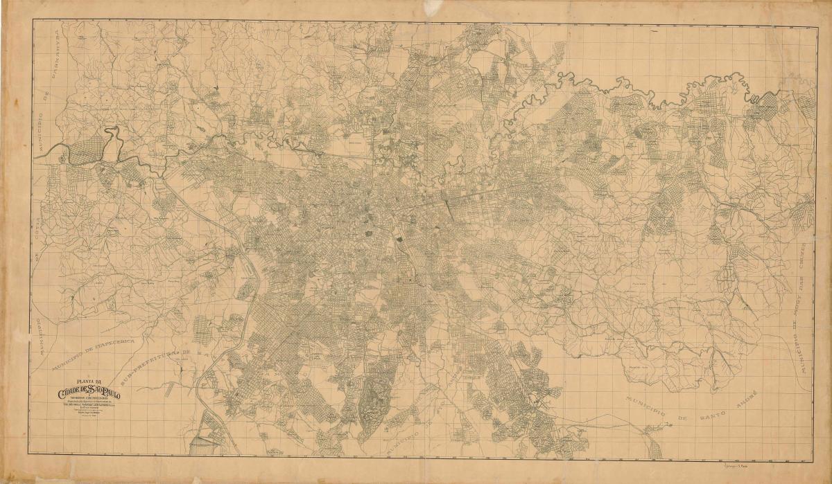 Bản đồ của cựu São Paulo - 1943