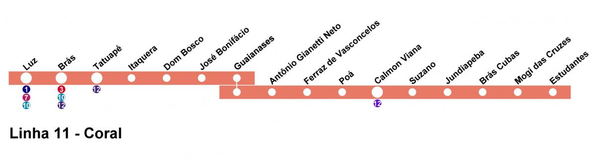 Bản đồ của GIẤY São Paulo - Đường 11 - san Hô