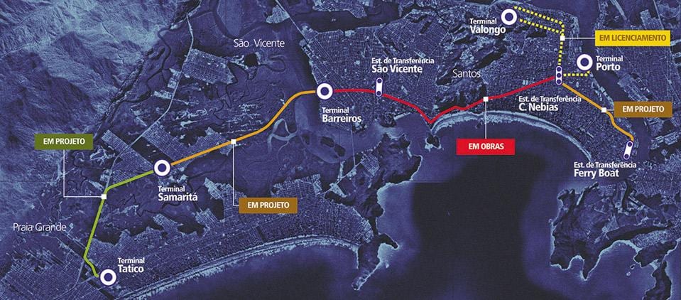 Bản đồ của Hệ Integrado Metropolitano - SIM