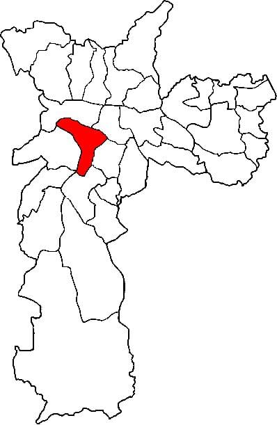 Bản đồ của hồ bơi phụ tỉnh São Paulo