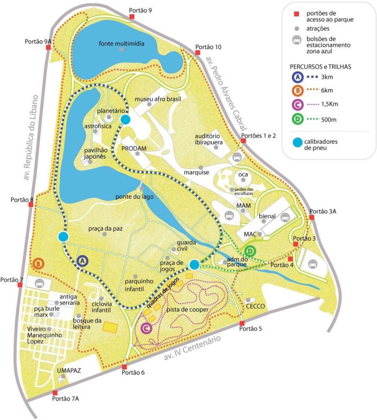 Bản đồ của Họp park