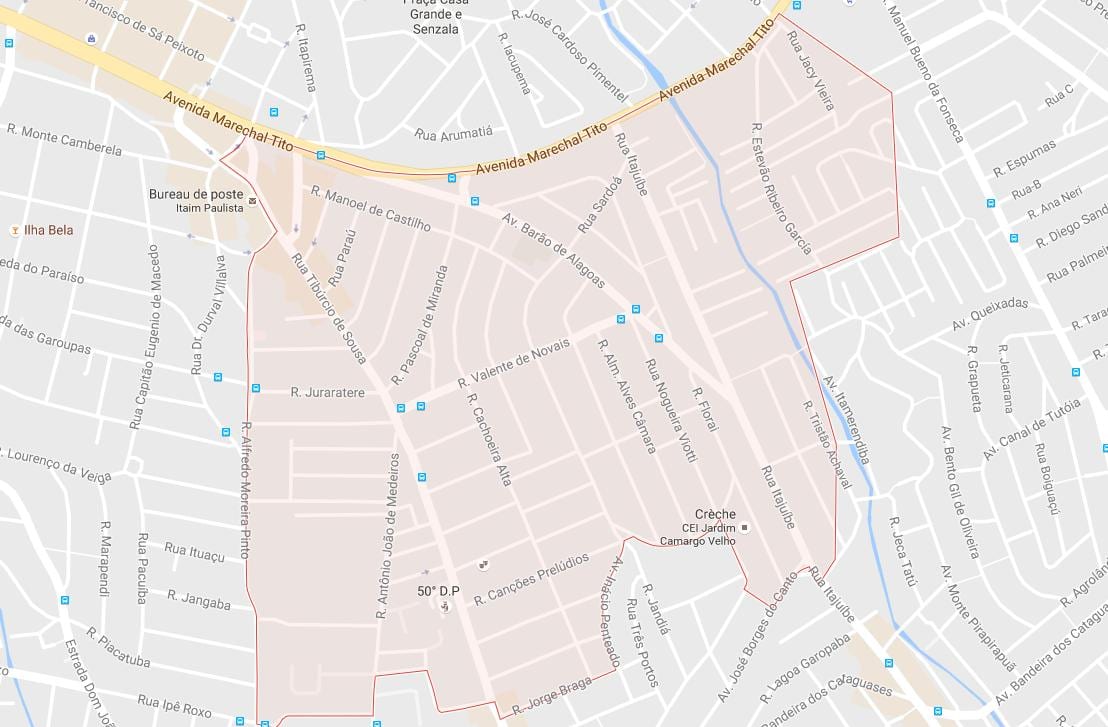 Bản đồ của Itaim Đơn São Paulo