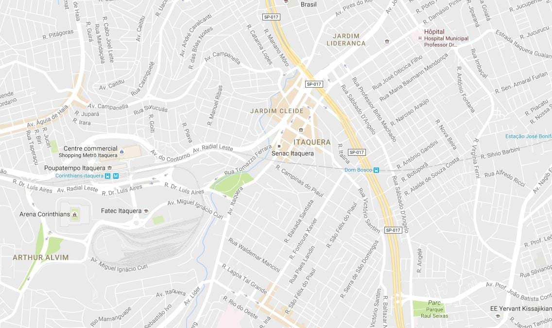 Bản đồ của Itaquera São Paulo