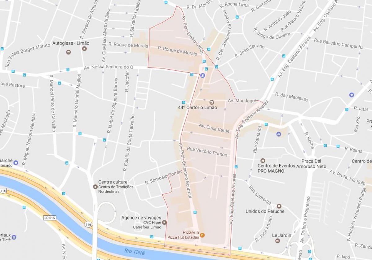 Bản đồ của Limão São Paulo