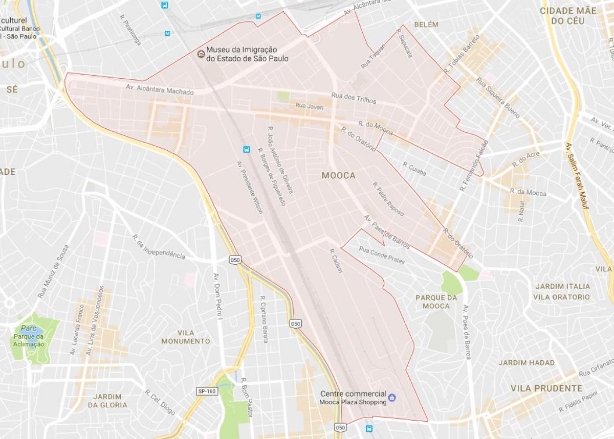 Bản đồ của Mooca São Paulo