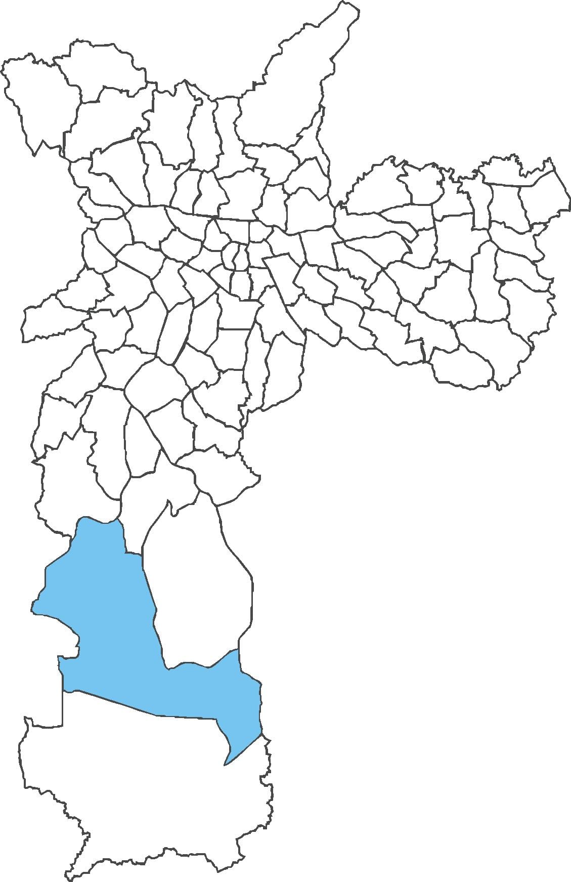 Bản đồ của Parelheiros, quận